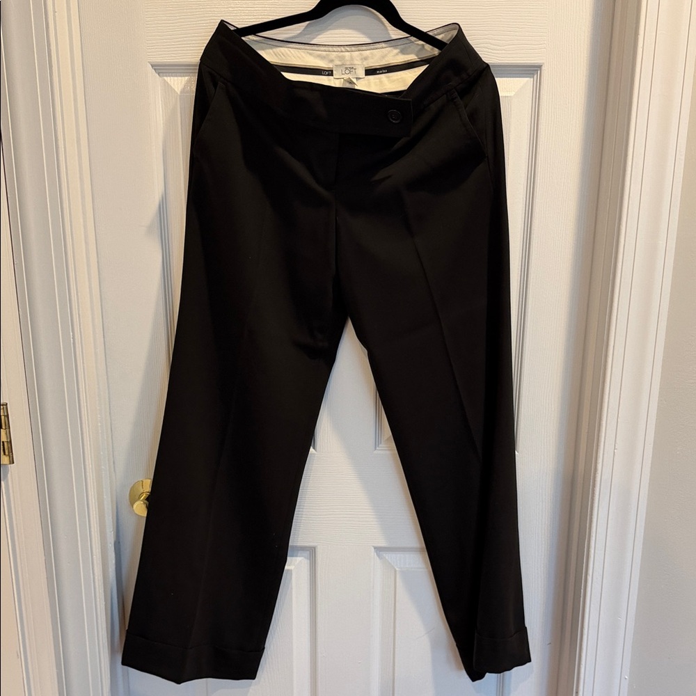 LOFT Black Wide Leg Pants